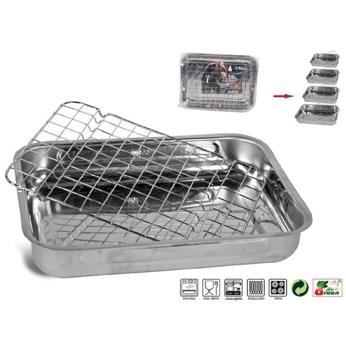 Teglia acciaio 35cm - acciaio, da